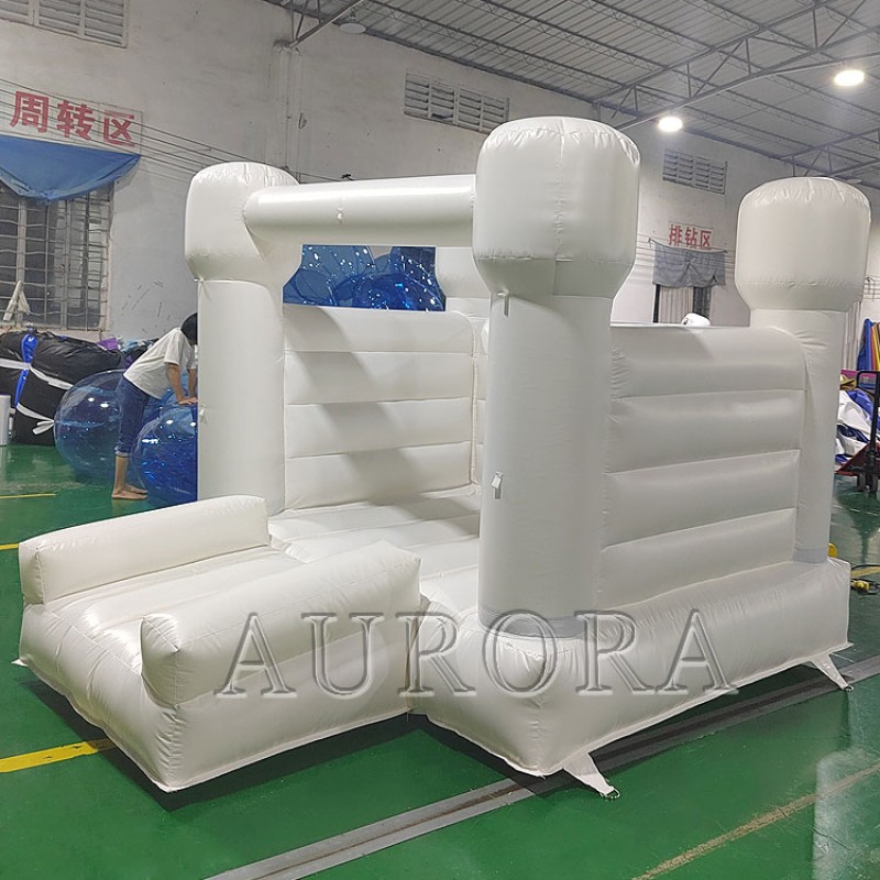 Soft Play Equipment Supplier - Commercial White Climber Set with Bounce