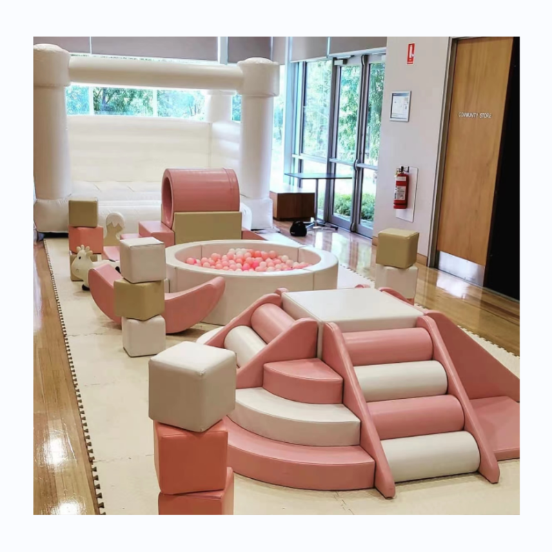 Bounce House Factory - Nude Tan Playground Set Slide Soft Play