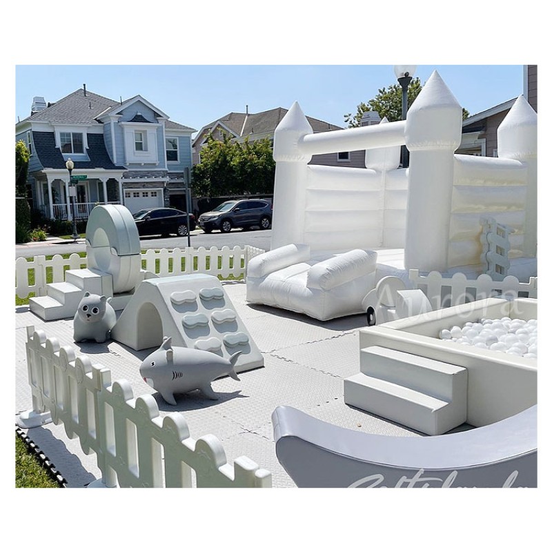 Ball Cleaning Machine Supplier - Kids White Soft Play Equipment Set