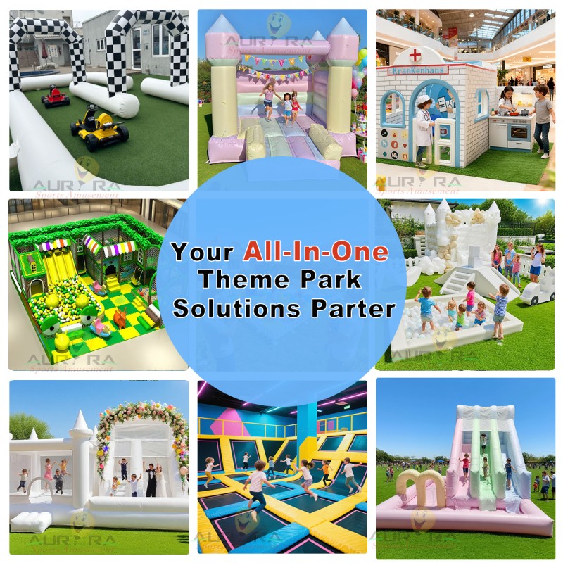 Soft Play Supplier - Outdoor Kids Playpens White Rainbow Bridge