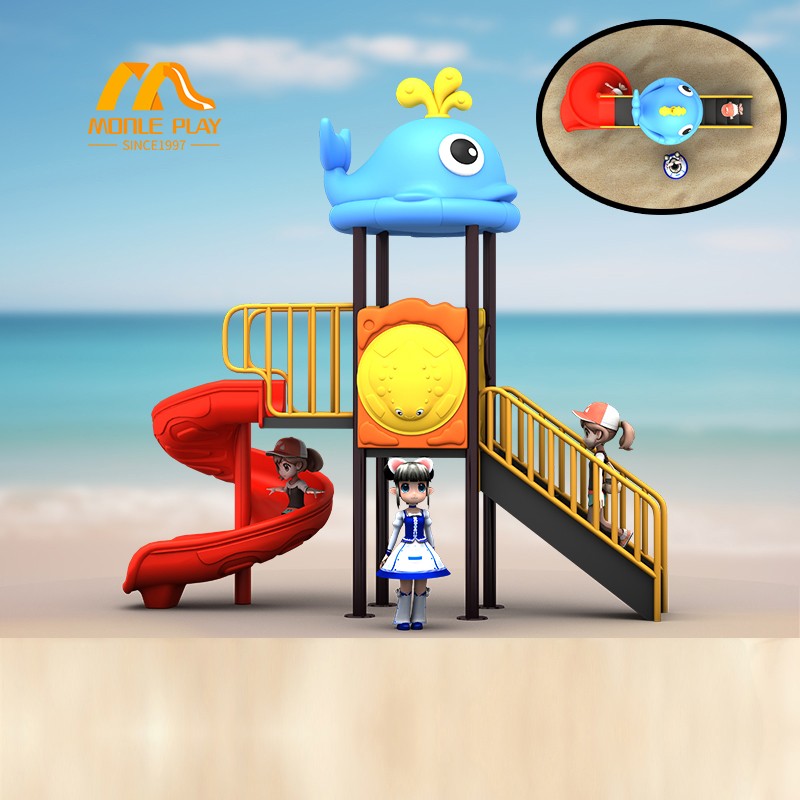 Playground Equipment Factory - Small Outdoor Plastic Slide Kindergarten