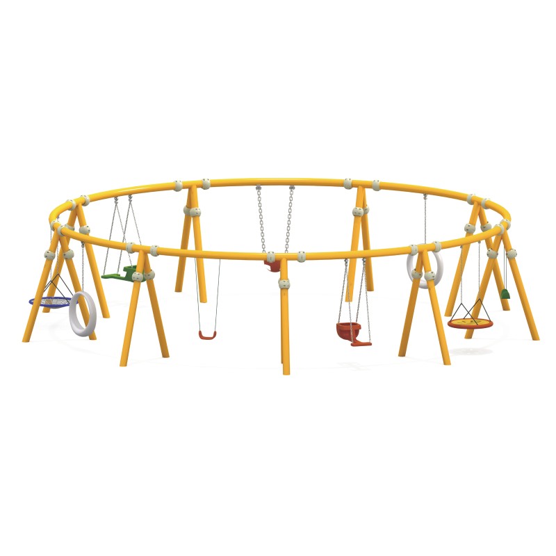 Swing Set Factory - Budget Friendly Metal Swing Set Compact Yards