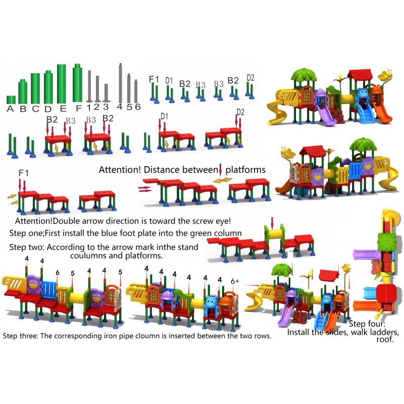 Indoor Playground Supplier - Durable PVC Plastic Metal Steel Framework