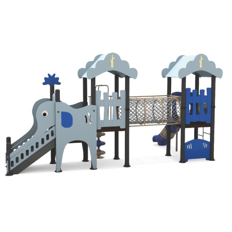 Playground Slide Supplier - PE Plastic Double Slides Toddler Backyard