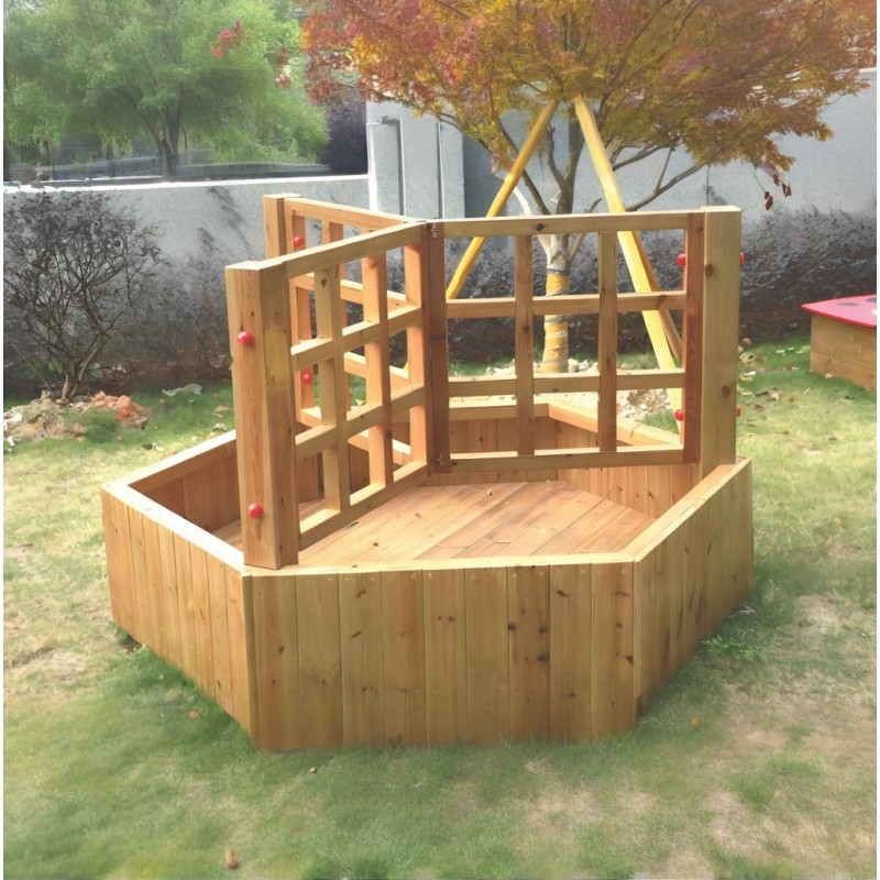 Playground Equipment Manufacturer - Castle Themed Red Blue PE Board