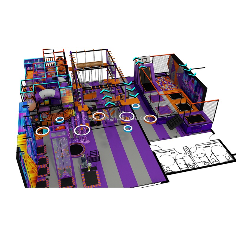 Trampoline Park Factory - Commercial Jumping Maze Children