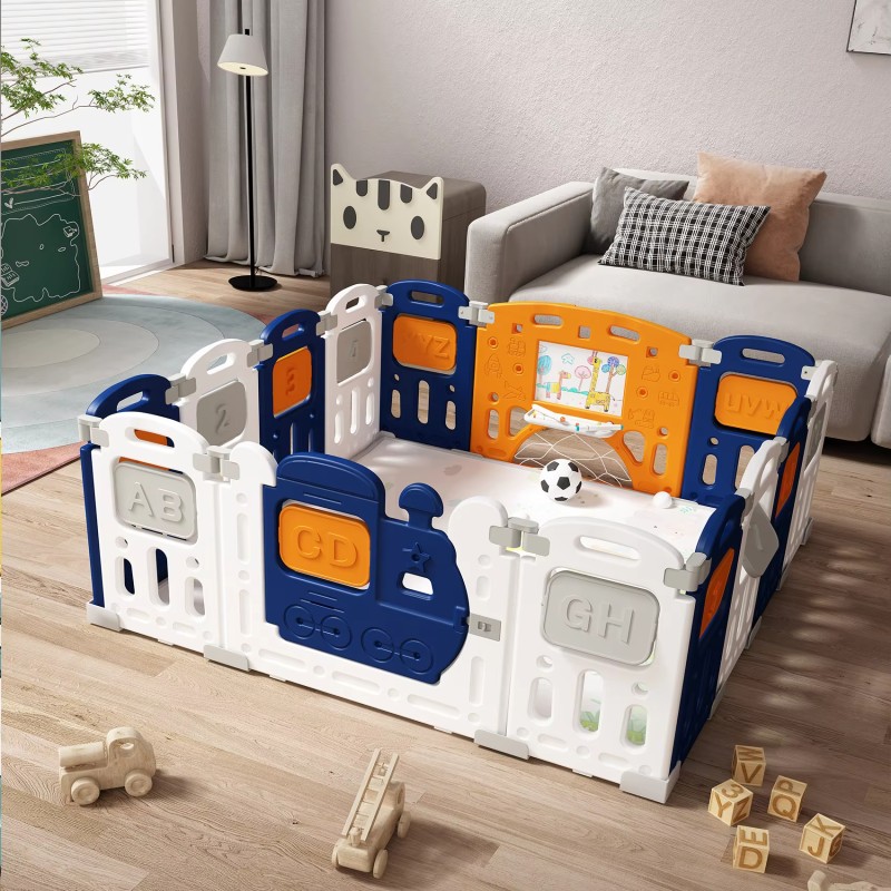 Baby Playpen Factory - Crawling Fence Swing Toy Set