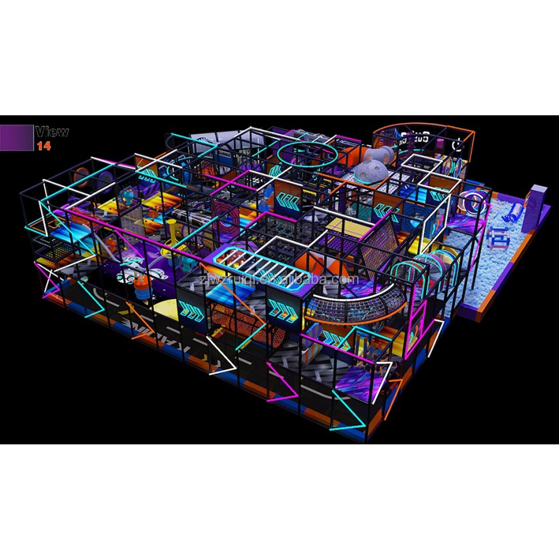 Trampoline Park Factory - Custom Size Long Plastic Slide