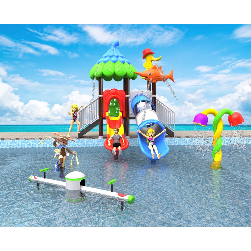 Water Slide Factory - Ocean-Themed Pool Tube Playground