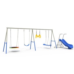 Swing Set Supplier - New Style Multifunction Metal Outdoor Swing Set