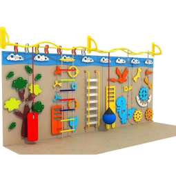 Climbing Wall Supplier - Safe Kids Indoor Climbing Wall Slide Rings