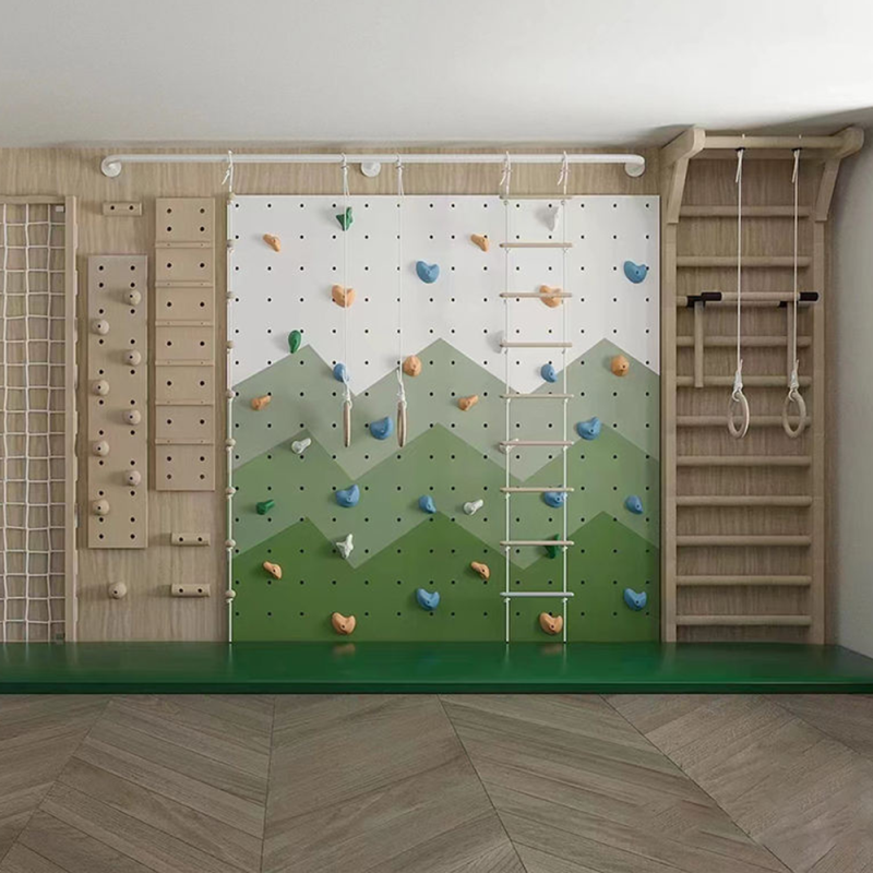 Climbing Wall Supplier - Safe Kids Indoor Climbing Wall Slide Rings