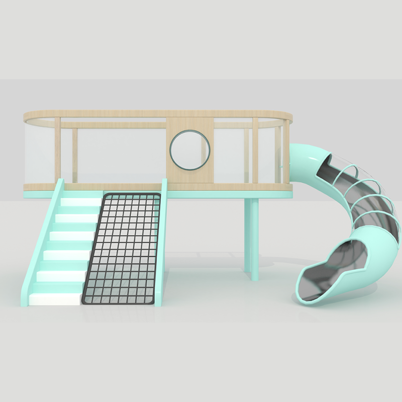 Indoor Playground Manufacturer - New Design Space Theme Big Slides Trampoline