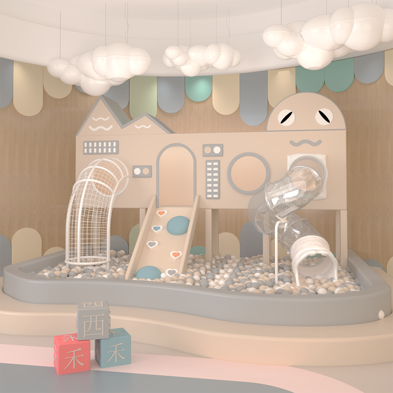 Soft Play Set Factory - GlideGalore Ball Pit Play House Toddler Games