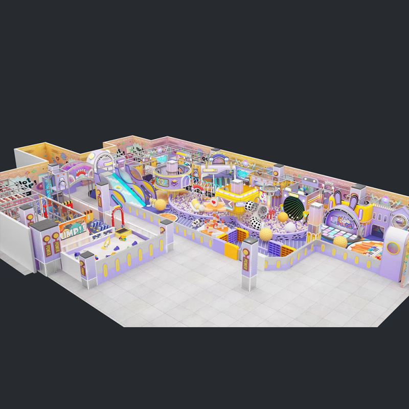 Play Center Factory - Naughty Castle Indoor Play Center Sweet Theme