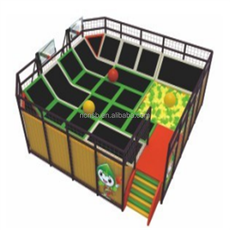 Trampoline Park Factory - New Design Children Custom Commercial Trampoline