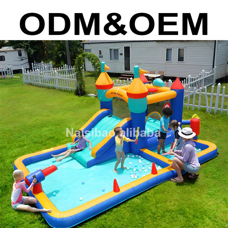 Bounce House Supplier - Colorful Inflatable Games Safety Netting Castle