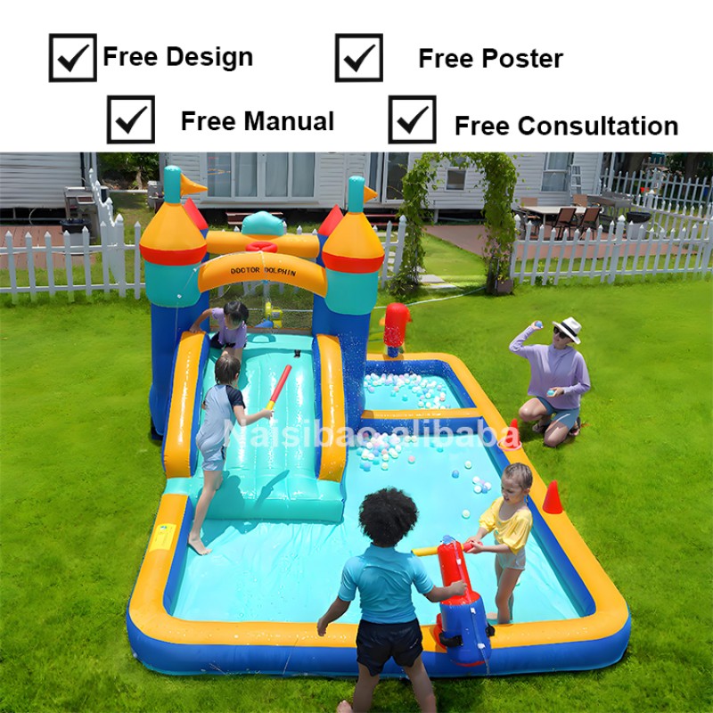 Bounce House Supplier - Colorful Inflatable Games Safety Netting Castle