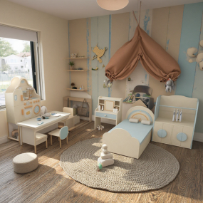 Role Play Room Factory - New Custom Kid Home Pretend House Wood