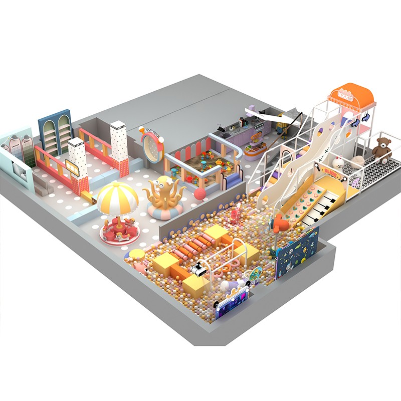 Family Entertainment Factory - Large 300 Sqm Trampoline Park Foam Pit