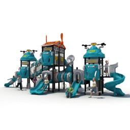 Outdoor Equipment Factory - Children Outdoor Toys Backyard Blue Slides