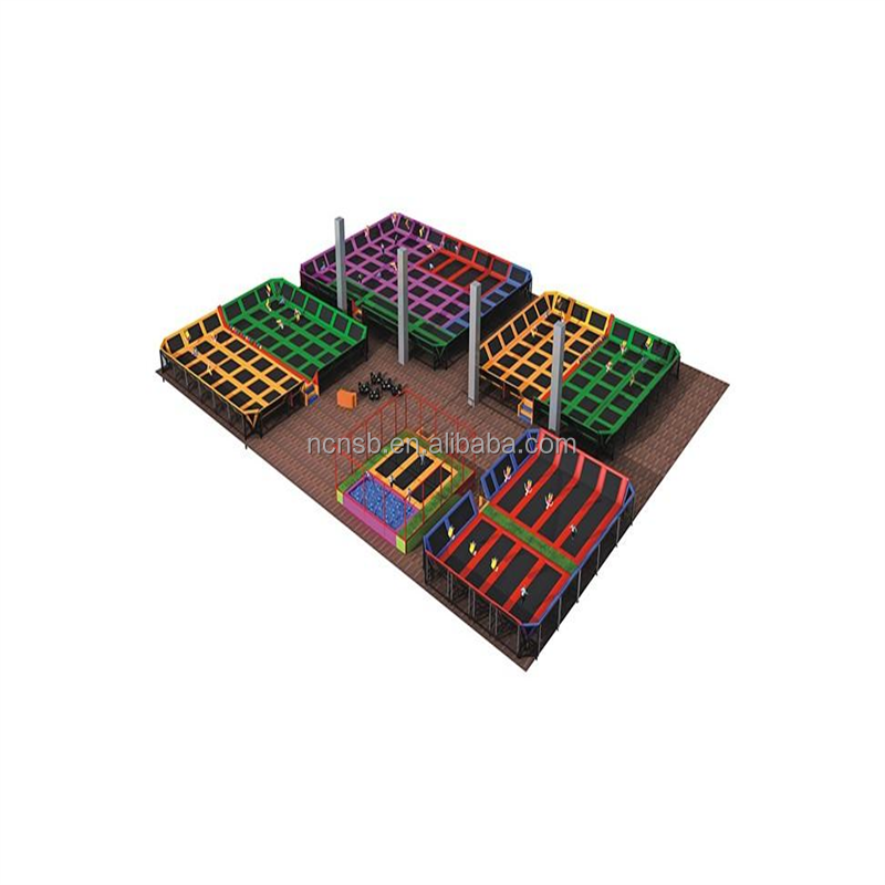 Trampoline Park Factory - New Design Children Custom Commercial Trampoline