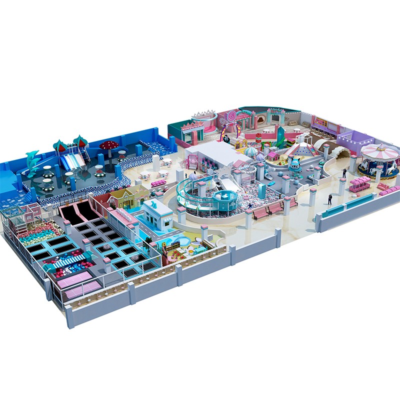 Indoor Playground Manufacturer - Children Trampoline Park Bungee Jumping
