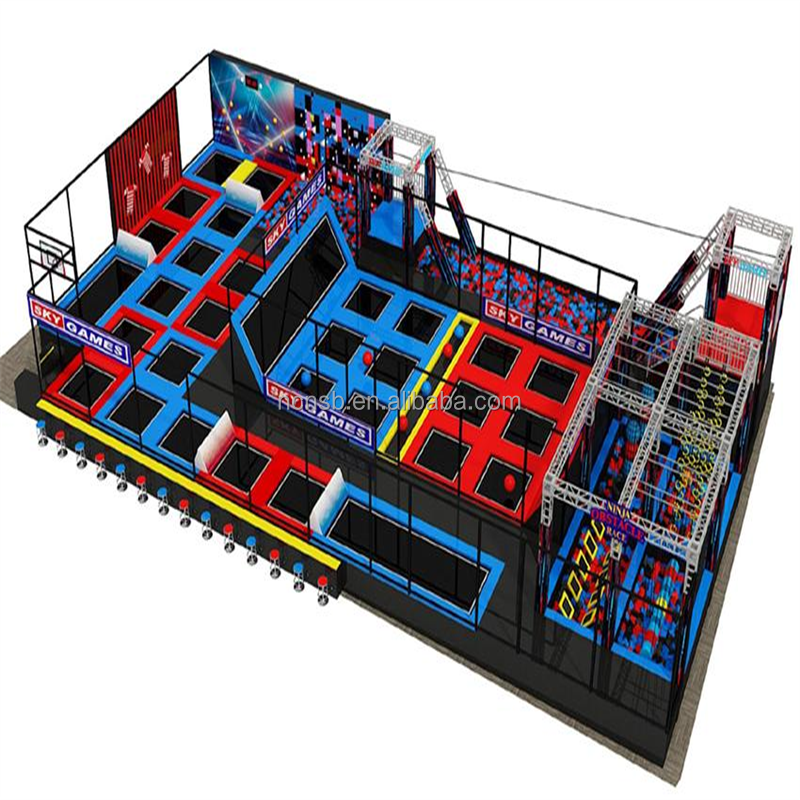 Trampoline Park Factory - New Design Children Custom Commercial Trampoline