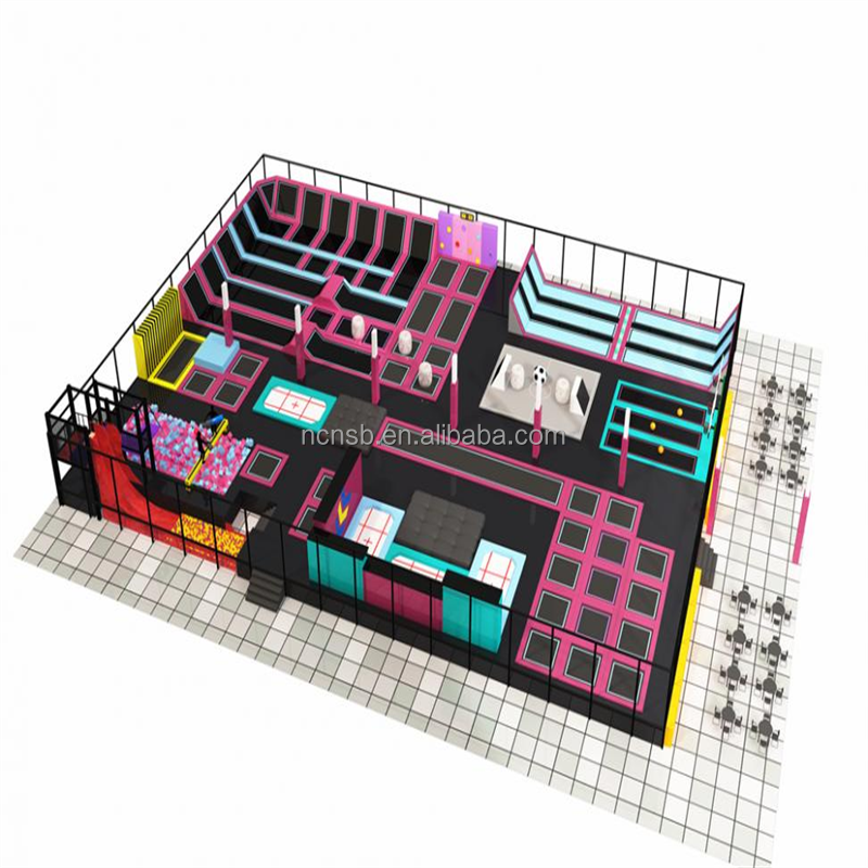 Trampoline Park Factory - New Design Children Custom Commercial Trampoline