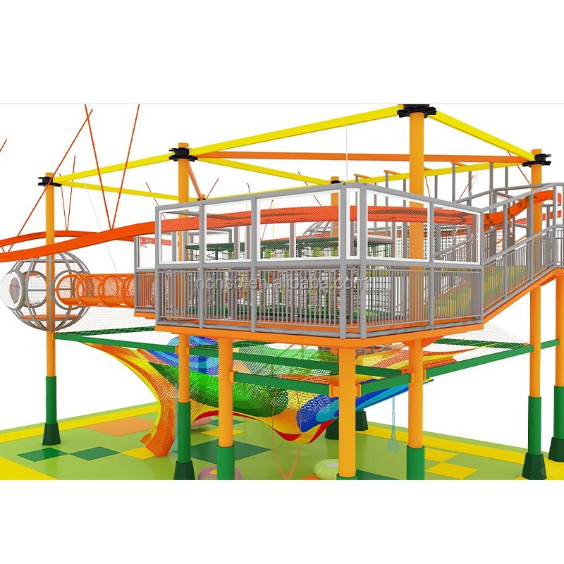 Rope Net Climbing Manufacturer - Custom Children Amusement Park Exploration