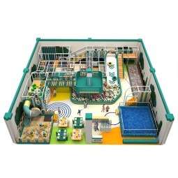 Family Entertainment Factory - Large 300 Sqm Trampoline Park Foam Pit