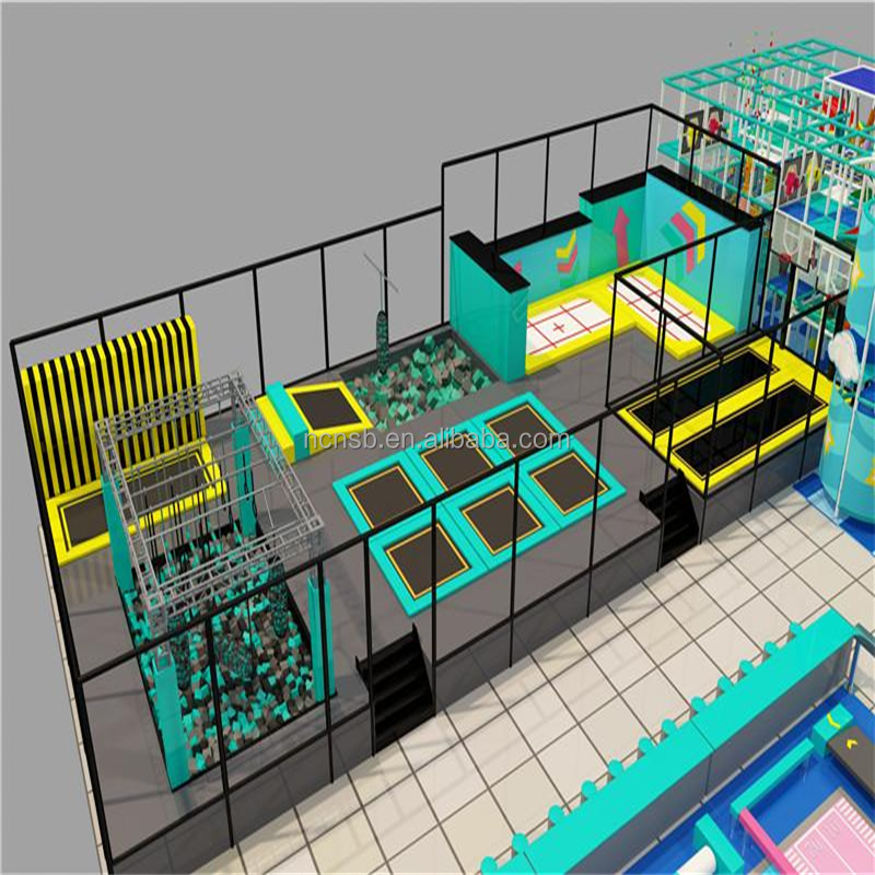 Amusement Equipment Supplier - Flame Retardant Kids Mini Jumping Park