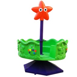 Swivel Chair Supplier - Cartoon Flower Design 10 Person Park Carousel