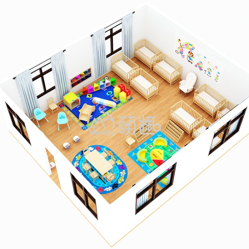 Classroom Set Supplier - Modern 58 Sqm Baby Infant Classroom Furniture