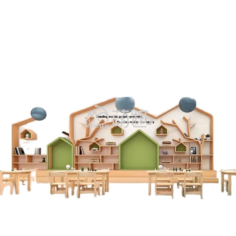 Library Design Supplier - Moetry Kindergarten Modern Reading Room Tree House