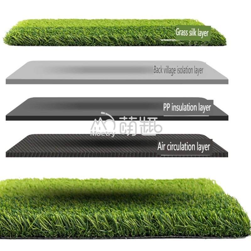 Artificial Grass Supplier - Moetry 25mm 40mm PP Artificial Grass