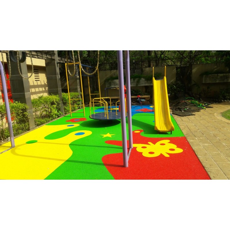 Rubber Floor Manufacturer - Moetry Playground Rubber Floor Customizable
