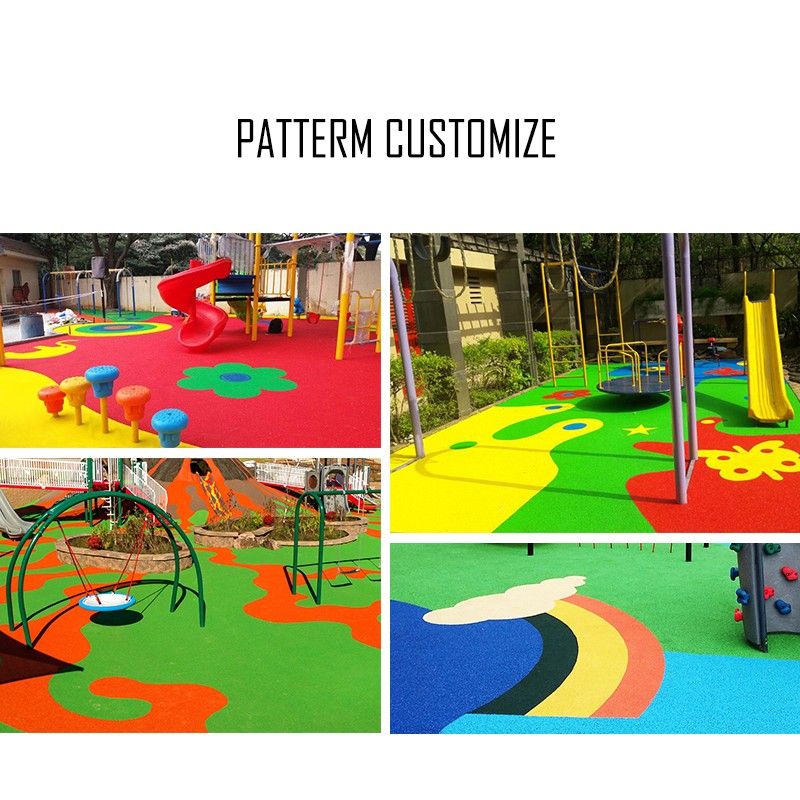 EPDM Flooring Factory - Moetry Custom Pattern EPDM Rubber Surface