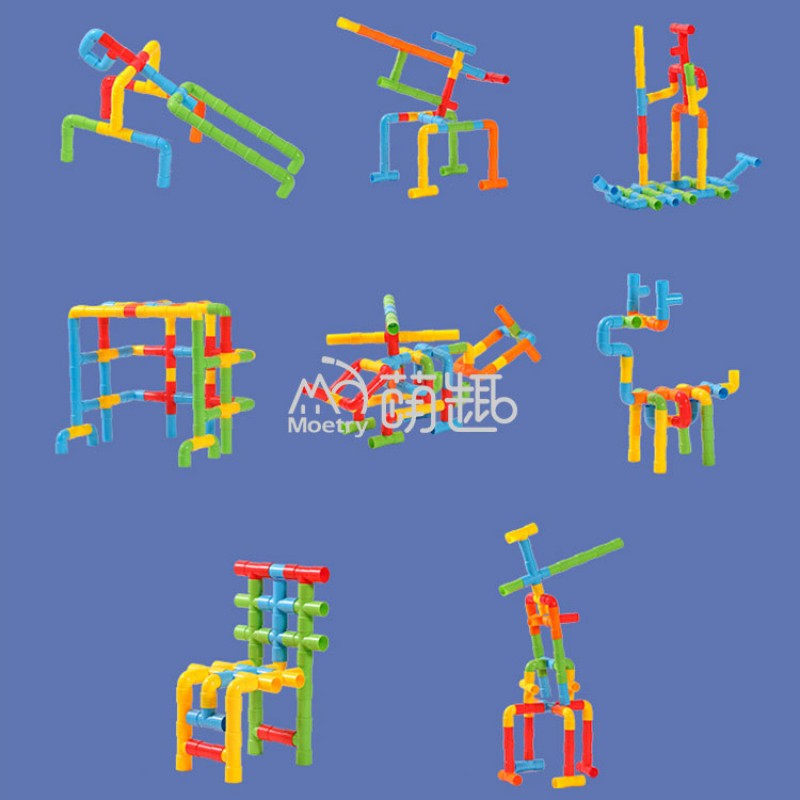 Tubular Blocks Supplier - Moetry 132 Pieces Giant Tubular Pipes