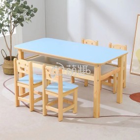 Study Table Manufacturer - Moetry Double Student Study Table Chair Set