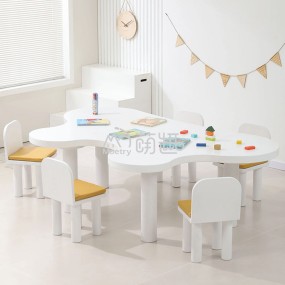 Art Table Manufacturer - Moetry Cloud Shaped Art Table Chair Set