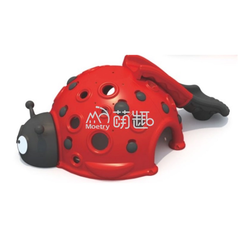 Ladybird Climber Supplier - Moetry Red Ladybird Shaped Dome Slide