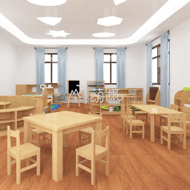 Preschool Furniture Supplier - Montessori Classroom Layout Table Chair Set