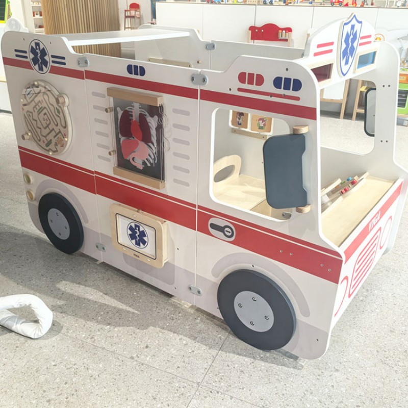 Ambulance Play Supplier - Moetry Pretend Play Ambulance Wooden