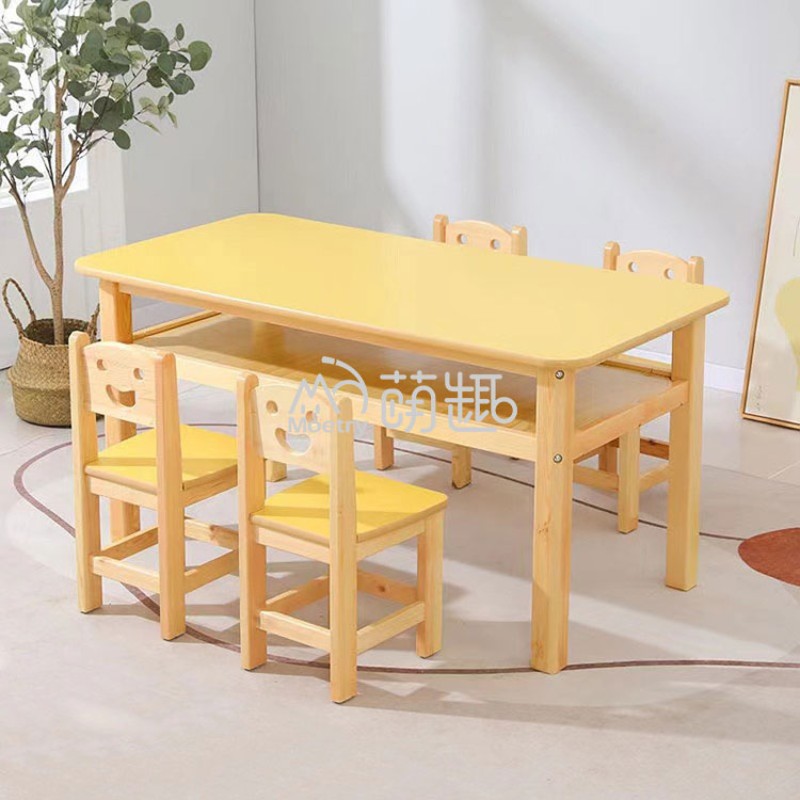 Study Table Manufacturer - Moetry Double Student Study Table Chair Set