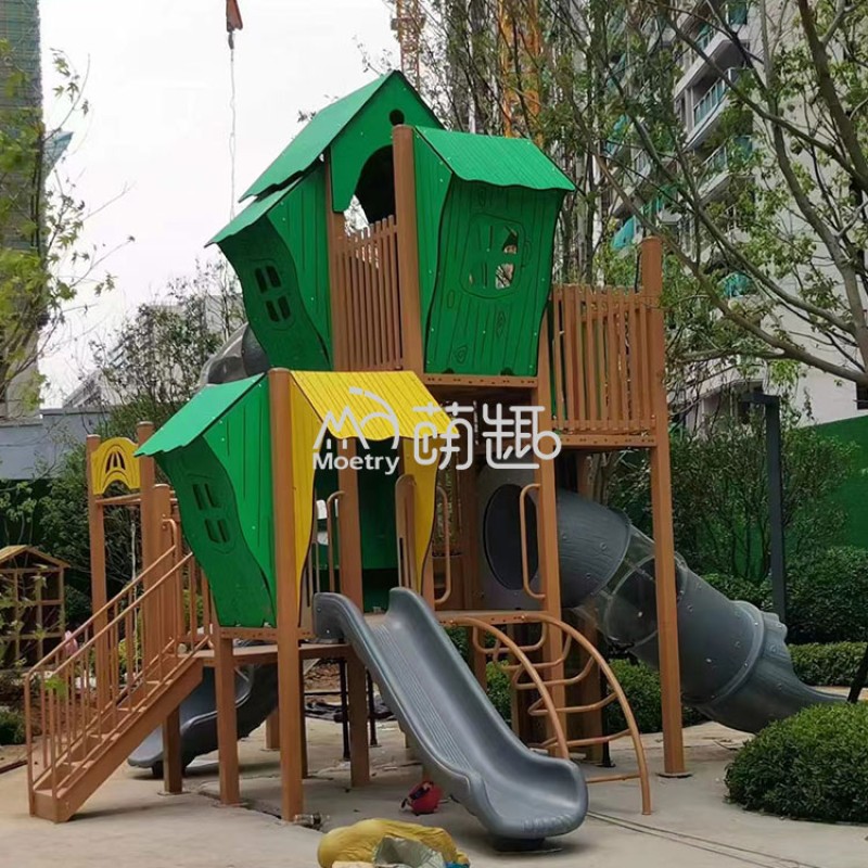 Commercial Playground Factory - Moetry Large Scale Jungle Theme Playhouse