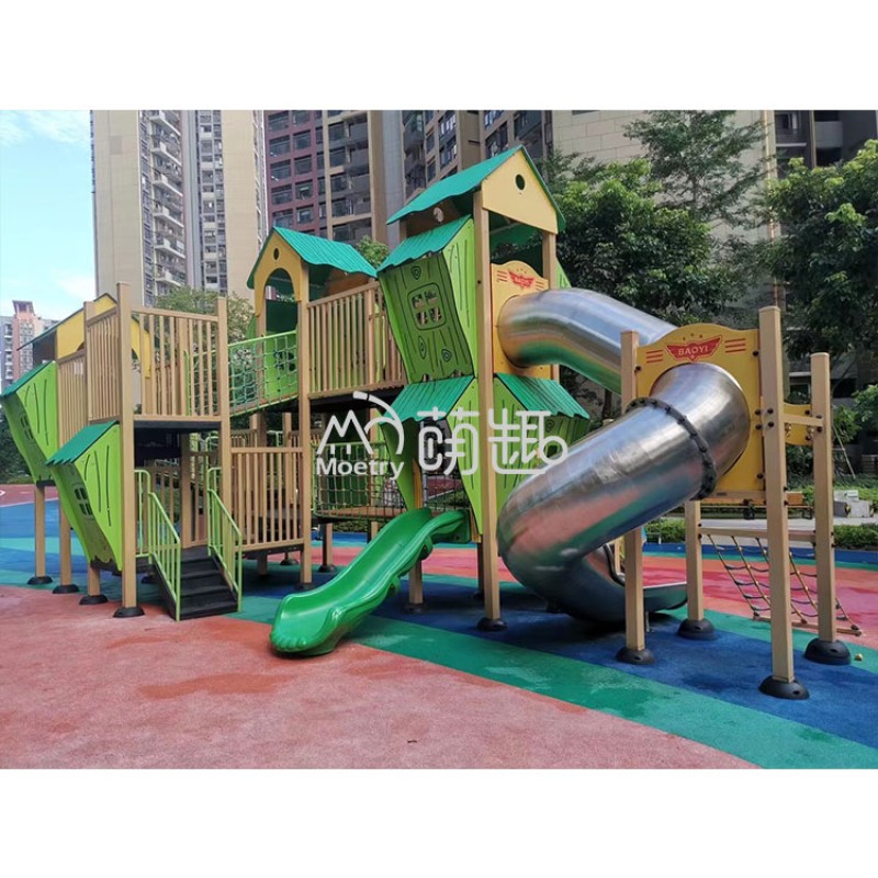 Commercial Playground Factory - Moetry Large Scale Jungle Theme Playhouse