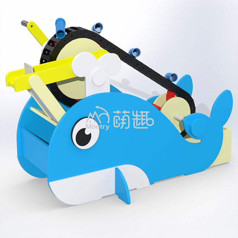 Chain Conveyor Manufacturer - Moetry 2025 Blue Whale Shaped Conveyor