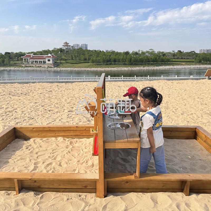 Sandpit Wall Factory - Moetry Kids Wooden Double Sided Sandpit