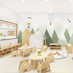 Daycare Furniture Manufacturer - Moetry Wooden Baby Toddler Table Chair Set